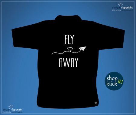 nc33_fly away T-Shirt Luftfahrt Label Mode Hangar branding